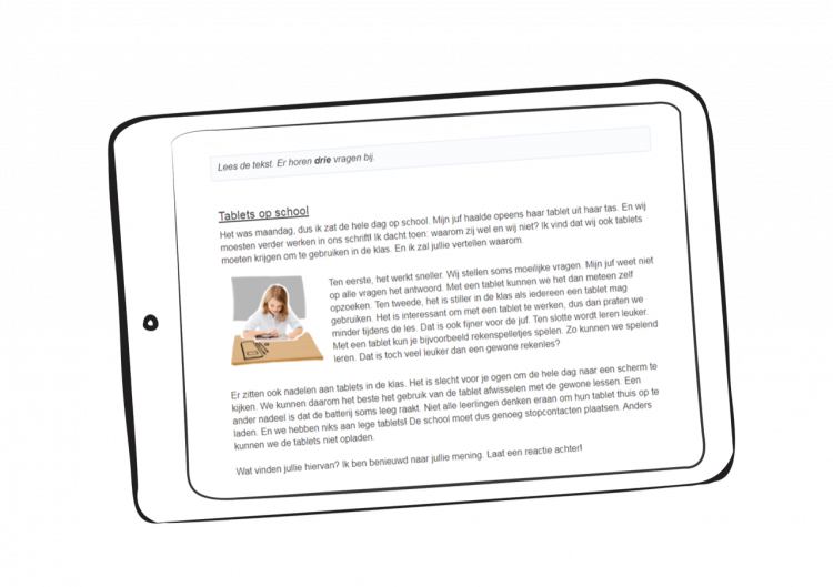 Tablet leestekst IEP Leerlingvolgsysteem (LVS) - Bureau ICE